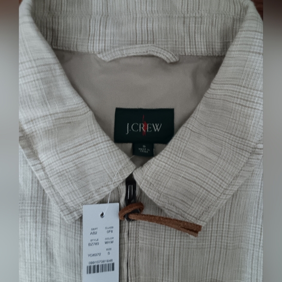J. Crew NWT Harrington Jacket in Linen Plaid - Picture 3 of 4